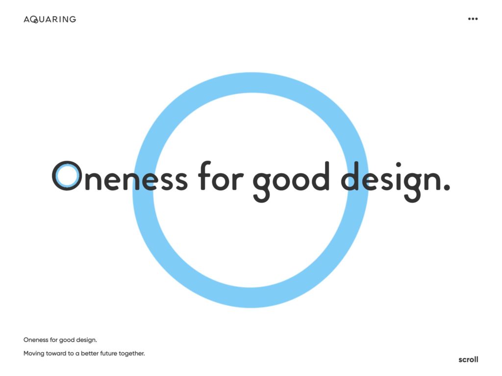 アクアリング – Oneness for good design.